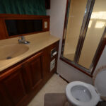 One of the yacht bathrooms